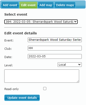 Edit tab